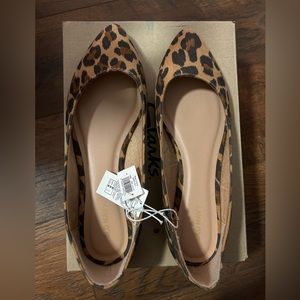 Leopard print flats